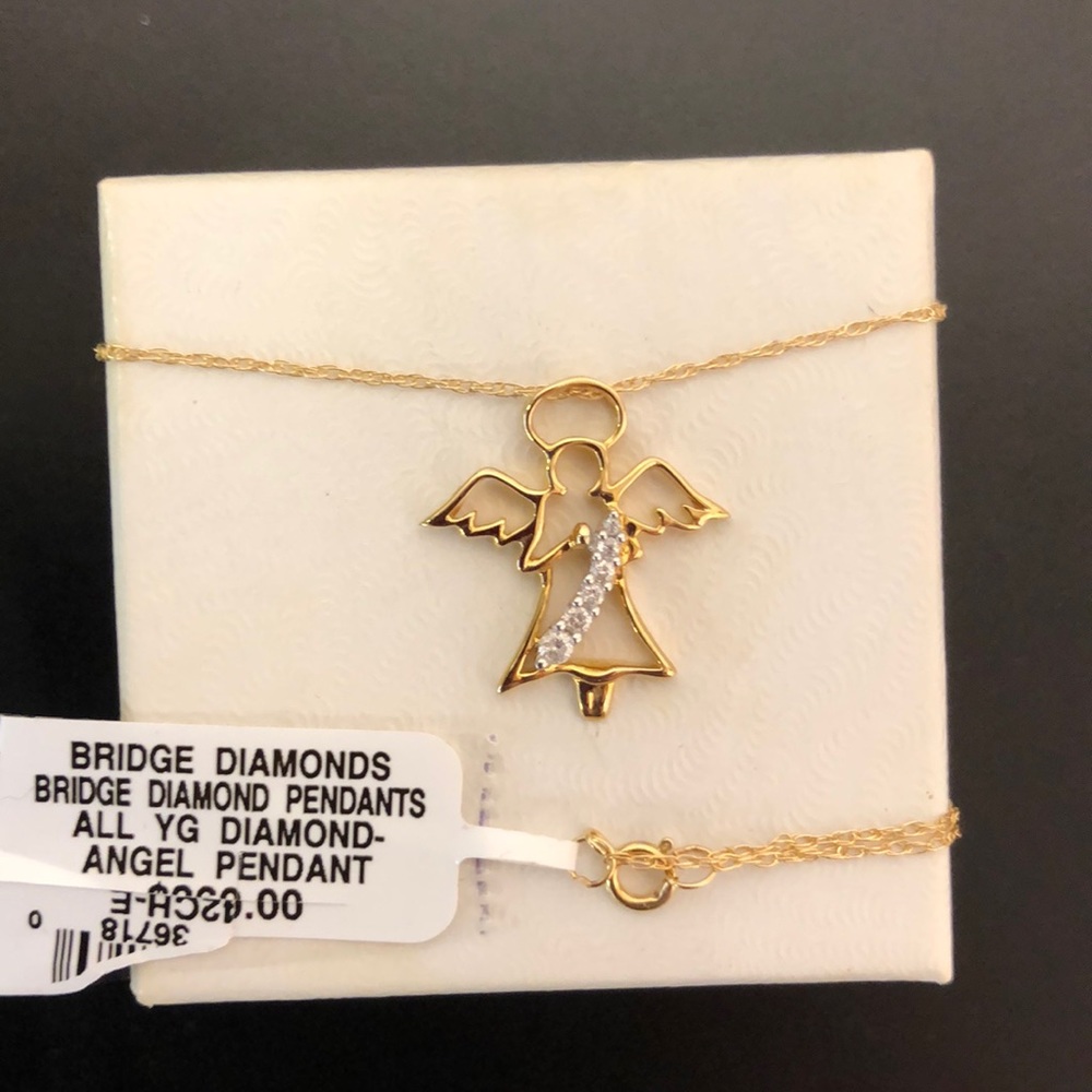 Diamond- Angel pendant